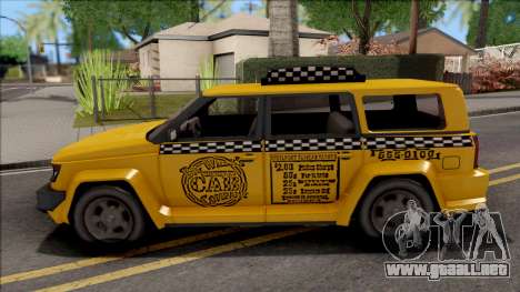 Saints Row IV Steer Taxi IVF para GTA San Andreas