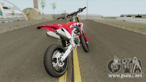 Honda CRF450R 2018 Motard para GTA San Andreas