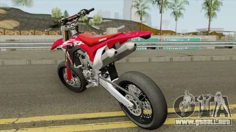 Honda CRF450R 2018 Motard para GTA San Andreas