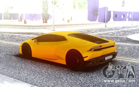 Lamborgini Huracan para GTA San Andreas