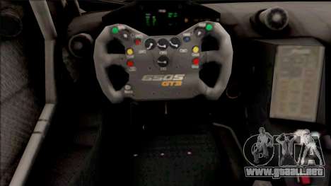 McLaren 650S GT3 2015 Paint Job Preset 1 para GTA San Andreas