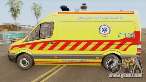 Mercedes-Benz Sprinter Magyar (Mentoauto) V2 para GTA San Andreas