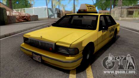 Chevrolet Caprice 1992 Yellow Cab Taxi Sa De Est para GTA San Andreas