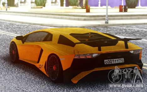 Lamborghini Aventador SuperVeloce para GTA San Andreas