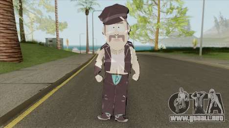 South Park Paper Man Skin para GTA San Andreas