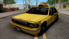 Chevrolet Caprice 1992 Yellow Cab Taxi Sa De Estilo para GTA San Andreas