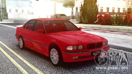 BMW 730i Original Red para GTA San Andreas
