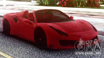 Ferrari 488 Pista Spider 2019 Roadster para GTA San Andreas