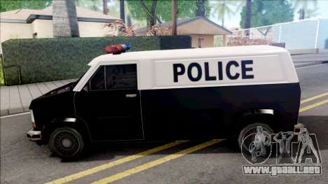 Declasse Burrito Police Van para GTA San Andreas