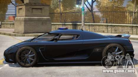 Koenigsegg Agera Police V1 para GTA 4