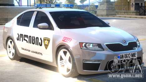 Skoda Octavia Police para GTA 4