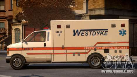 Ambulance Westdyke EMS para GTA 4