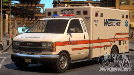 Ambulance Westdyke EMS para GTA 4