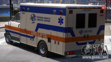 Ambulance Cerveza Heights Medical Center para GTA 4