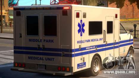 Ambulance Middle Park Medical Unit para GTA 4