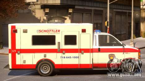 Schottler Ambulance Service para GTA 4