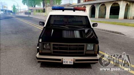 Declasse Burrito Police Van para GTA San Andreas
