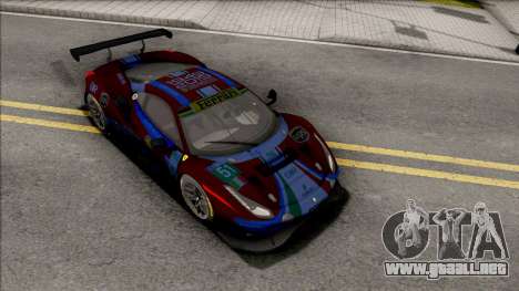 Ferrari 488 GTE Evo 2018 (AF Corse) PJ Preset 3 para GTA San Andreas