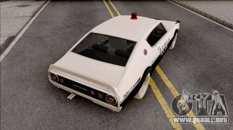 Nissan Skyline GT-R KPGC110 Police Japan para GTA San Andreas