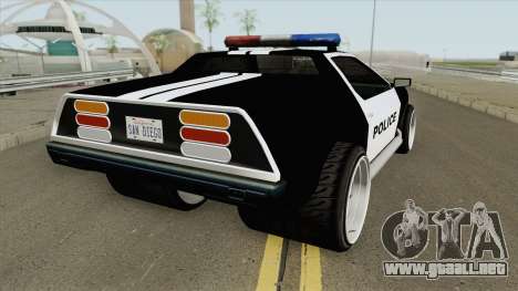DeLorean DMC-12 Police 1981 para GTA San Andreas