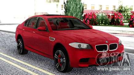 BMW M5 F10 Red Sedan para GTA San Andreas