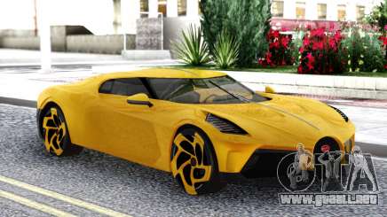 Bugatti La Voiture Noire 2019 Yellow Coupe para GTA San Andreas