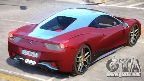 Ferrari 458 Italia V1 para GTA 4