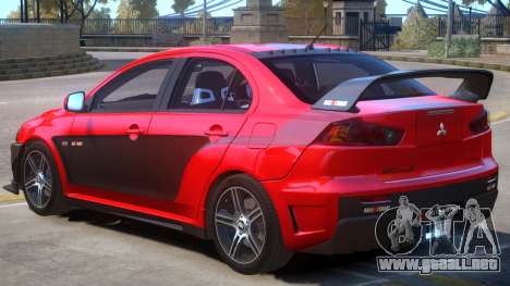 Lancer Evolution X FQ400 PJ6 para GTA 4