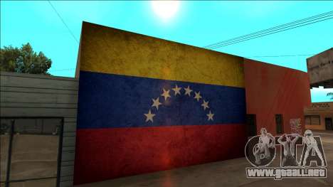 Venezuela bandera en la pared para GTA San Andreas