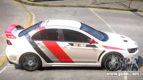 Lancer Evolution X FQ400 PJ3 para GTA 4