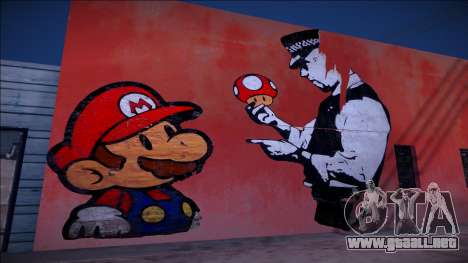 Mario Bros Wall HD para GTA San Andreas