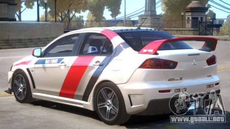 Lancer Evolution X FQ400 PJ3 para GTA 4