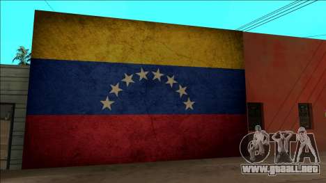Venezuela bandera en la pared para GTA San Andreas