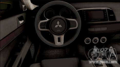 Mitsubishi Lancer Evolution 10 Yandex Taxi para GTA San Andreas