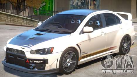 Lancer Evolution X FQ400 PJ5 para GTA 4