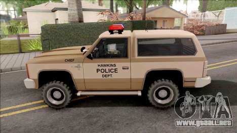 Police Ranger Hawkins PD from Stranger Things para GTA San Andreas