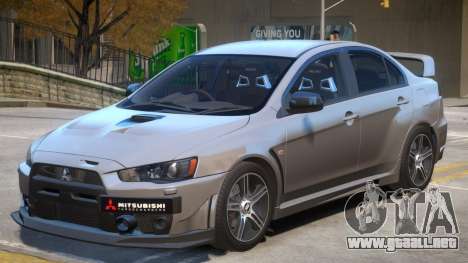 Lancer Evolution X FQ400 PJ4 para GTA 4