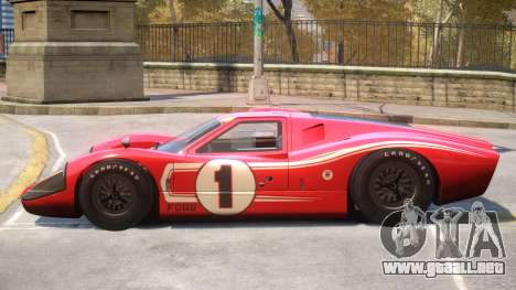 1967 Ford GT40 V1 PJ9 para GTA 4