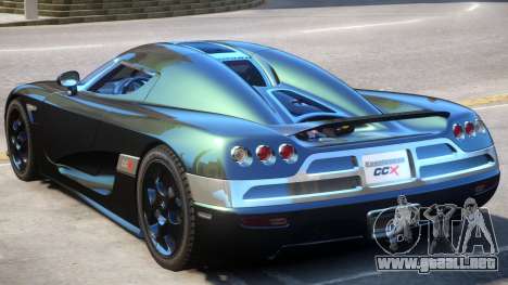 Koenigsegg CCX V2 para GTA 4