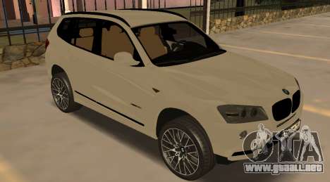 BMW X3 F25 2012 v1.0 Bulkin edition para GTA San Andreas