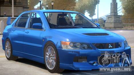 Mitsubishi Lancer Evolution IX V1.1 para GTA 4