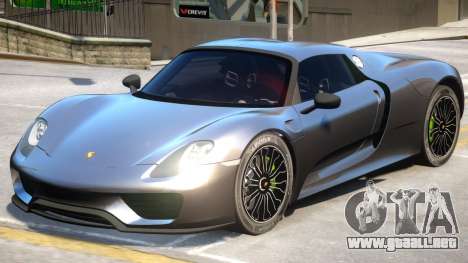 Porsche 918 Spyder V1 para GTA 4