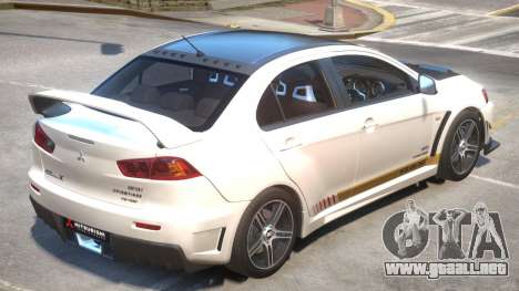 Lancer Evolution X FQ400 PJ5 para GTA 4