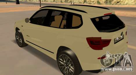 BMW X3 F25 2012 v1.0 Bulkin edition para GTA San Andreas