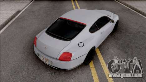 Bentley Continental Supersports 2010 Lowpoly para GTA San Andreas