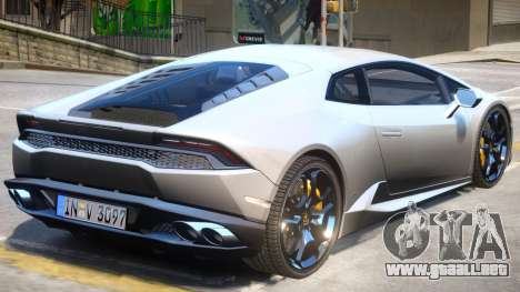2015 Lamborghini Huracan V2.2 para GTA 4