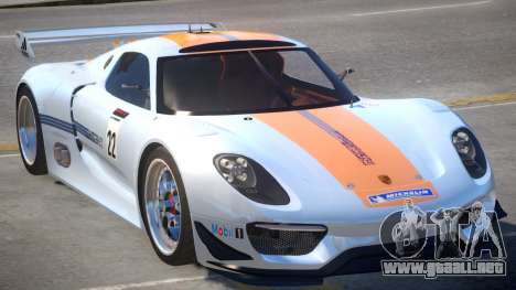 Porsche 918 RSR PJ1 para GTA 4
