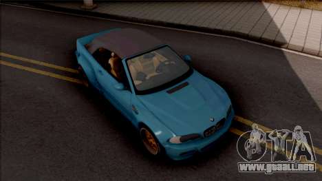 BMW M3 E46 Cabrio Widebody para GTA San Andreas