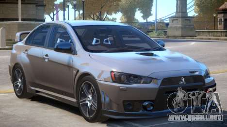 Lancer Evolution X FQ400 PJ4 para GTA 4