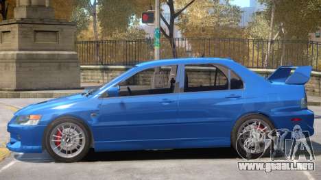 Mitsubishi Lancer Evolution IX V1.1 para GTA 4